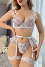 Beyaz Jartiyer Fantezi 5'li Takım 2008