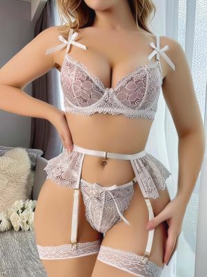 Beyaz Jartiyer Fantezi 5'li Takım 2008