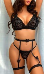 Kadın Siyah Kelebek Detaylı Fantezi Jartiyer  2122 - Görsel 2