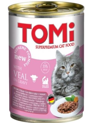 TOMI KEDI BUZAĞI ETLI YAŞ MAMA 400 GR X 6 ADET