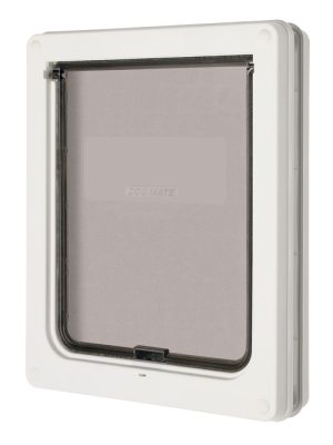 Beeztees DogMate Köpek Kapısı, Çift Yönlü, 2 fonksiyonlu, Beyaz, 35x29cm