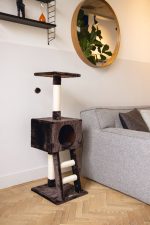 Beeztees Kedi Tırmalama, Kahvrerengi, 40x35x82x110cm - Görsel 9