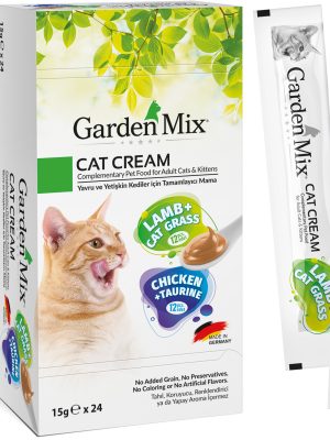 GARDEN MIX KEDI KREMASI XXL TAVUK KUZU 24 X 15 GR X 1 ADET