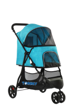 Tommy Evcil Hayvan Arabası Turkuaz 74.5*52.2*98cm Max 15kg - Görsel 2