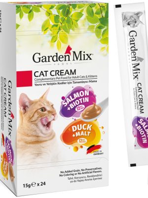 GARDEN MIX KEDI KREMASI XXL SOMON ÖRDEK 24 X 15 GR X 1 ADET