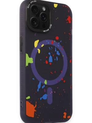 Joko iPhone 14 Pro Colorful Magsafe Kapak - Derin Mor