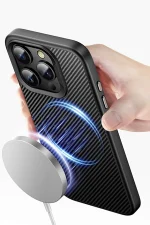 Joko iPhone 14 Pro Dart Karbon Magsafe Kapak - Siyah - Görsel 3