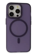 Joko iPhone 14 Pro Frost Standlı Magsafe Kapak - Derin Mor