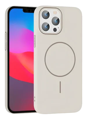 Joko iPhone 14 Pro Max Broş Magsafe Kapak - Krem