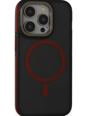 Joko iPhone 14 Pro Max Kılıf Rocky Magsafe Kapak - Siyah-Kırmızı
