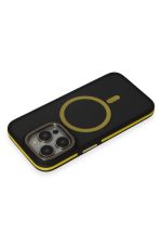 Joko iPhone 14 Pro Max Kılıf Rocky Magsafe Kapak - Siyah-Sarı - Görsel 3