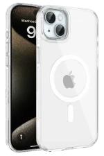 Joko iPhone 15 Gleam PC Sert Magsafe Kılıf - Şeffaf