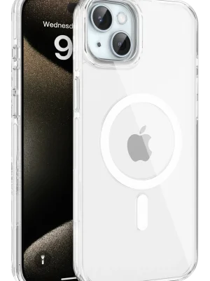 Joko iPhone 15 Gleam PC Sert Magsafe Kılıf - Şeffaf