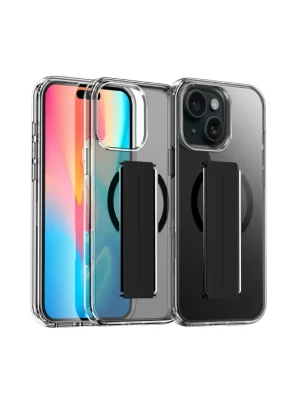 Joko iPhone 15 Kılıf Alfa Magsafe Standlı Kapak - Siyah