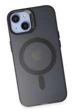 Joko iPhone 15 Kılıf Mateks Magsafe Kapak - Siyah - Görsel 4