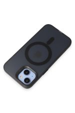 Joko iPhone 15 Kılıf Mateks Magsafe Kapak - Siyah - Görsel 5