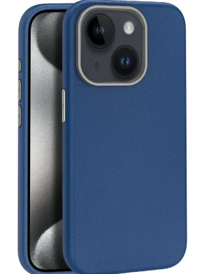 Joko iPhone 15 Kılıf Wonder Deri Magsafe Kapak - Lacivert