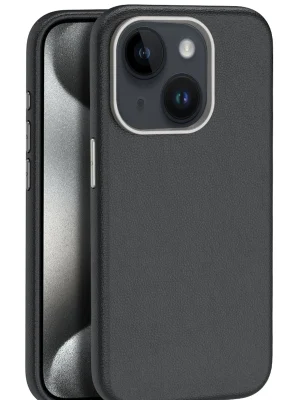 Joko iPhone 15 Kılıf Wonder Deri Magsafe Kapak - Siyah