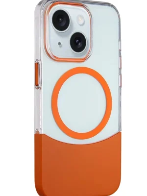 Joko iPhone 15 PC Suit Magsafe Kapak - Turuncu