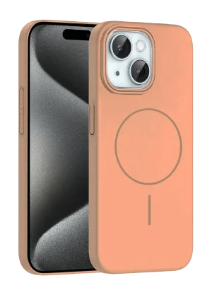 Joko iPhone 15 Plus Broş Magsafe Kapak - Çöl Titanyum