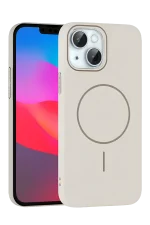 Joko iPhone 15 Plus Broş Magsafe Kapak - Krem