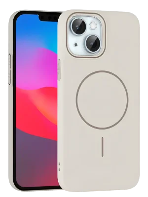 Joko iPhone 15 Plus Broş Magsafe Kapak - Krem