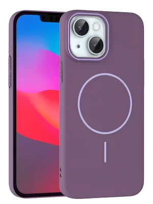 Joko iPhone 15 Plus Broş Magsafe Kapak - Mor