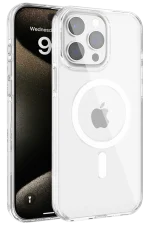 Joko iPhone 15 Pro Gleam PC Sert Magsafe Kılıf - Şeffaf