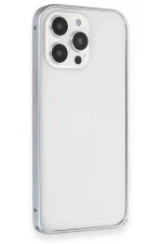 Joko iPhone 15 Pro Kılıf Metal Bumper Magneticsafe Kapak - Gri - Görsel 3