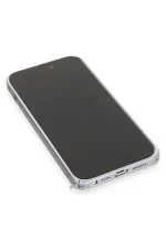 Joko iPhone 15 Pro Kılıf Metal Bumper Magneticsafe Kapak - Gri - Görsel 6