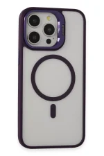 Joko iPhone 15 Pro Kılıf Roblox Lens Magsafe Standlı Kapak - Derin Mor