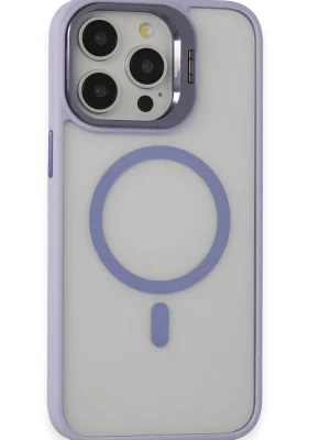 Joko iPhone 15 Pro Kılıf Roblox Lens Magsafe Standlı Kapak - Lila