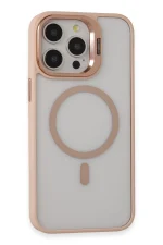 Joko iPhone 15 Pro Kılıf Roblox Lens Magsafe Standlı Kapak - Pudra