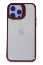 Joko iPhone 15 Pro Kılıf Roblox Lens Standlı Kapak - Bordo - Görsel 2