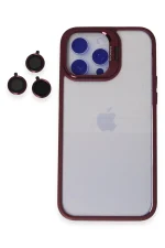 Joko iPhone 15 Pro Kılıf Roblox Lens Standlı Kapak - Bordo