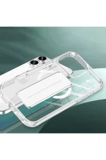 Joko iPhone 15 Pro Max Kılıf Alfa Magsafe Standlı Kapak - Siyah - Görsel 3