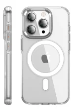 Joko iPhone 15 Pro Max Kılıf Crystal Magsafe Kapak - Şeffaf