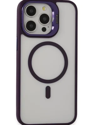 Joko iPhone 15 Pro Max Kılıf Roblox Lens Magsafe Standlı Kapak - Derin Mor