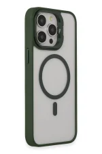Joko iPhone 15 Pro Max Kılıf Roblox Lens Magsafe Standlı Kapak - Koyu Yeşil - Görsel 2