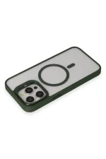 Joko iPhone 15 Pro Max Kılıf Roblox Lens Magsafe Standlı Kapak - Koyu Yeşil - Görsel 3