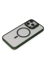 Joko iPhone 15 Pro Max Kılıf Roblox Lens Magsafe Standlı Kapak - Koyu Yeşil - Görsel 4