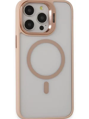 Joko iPhone 15 Pro Max Kılıf Roblox Lens Magsafe Standlı Kapak - Pudra