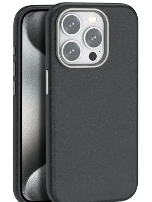 Joko iPhone 15 Pro Max Kılıf Wonder Deri Magsafe Kapak - Siyah