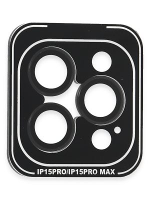 Joko iPhone 15 Pro Max PVD Metal Kamera Lens - Siyah
