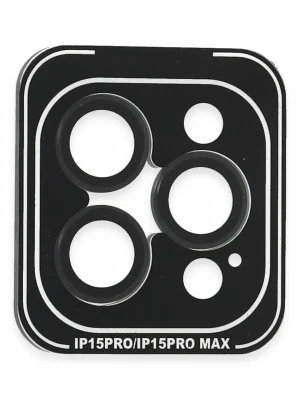 Joko iPhone 15 Pro Max PVD Metal Kamera Lens - Siyah