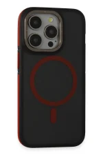 Joko iPhone 15 Pro Max Rocky Magsafe Kapak - Siyah-Kırmızı