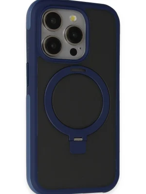Joko iPhone 15 Pro Max Zorda Airbag Magsafe Standlı Kapak - Lacivert