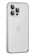 Joko iPhone 15 Pro Metal Bumper Mat Kapak - Gri