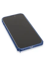Joko iPhone 15 Pro Metal Bumper Mat Kapak - Lacivert - Görsel 6