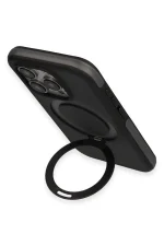 Joko iPhone 15 Pro Zorda Airbag Magsafe Standlı Kapak - Lacivert - Görsel 3